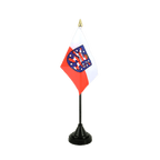 Thuringe Mini drapeau de table 10 x 15 cm