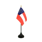 Géorgie (États-Unis) - Mini drapeau de table 10 x 15 cm