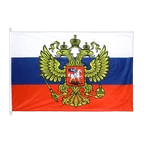 Drapeau Russie avec blason 100 x 150 cm