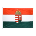 Drapeau Hongrie avec Blason 100 x 150 cm