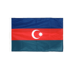 Aserbaidschan Hohlsaum Flagge PRO 60 x 90 cm