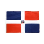Dominikanische Republik Hohlsaum Flagge PRO 60 x 90 cm