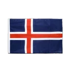 Island Hohlsaum Flagge PRO 60 x 90 cm