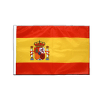 Spanien mit Wappen Hohlsaum Flagge PRO 60 x 90 cm