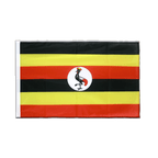 Uganda Hohlsaum Flagge PRO 60 x 90 cm