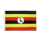 Uganda Hohlsaum Flagge PRO 60 x 90 cm