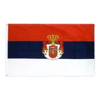 Drapeau Serbie avec blason 90 x 150 cm CV