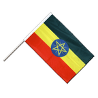 Éthiopie avec étoile Drapeau sur hampe PRO 60 x 90 cm