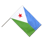 Dschibuti Stockflagge PRO 60 x 90 cm