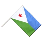 Dschibuti Stockflagge PRO 60 x 90 cm