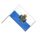 San Marino Hand Waving Flag PRO 2x3 ft