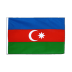 Aserbaidschan Hohlsaum Flagge ECO 60 x 90 cm