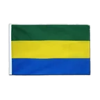 Gabun Hohlsaum Flagge ECO 60 x 90 cm