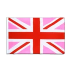 Union Jack Pink Hohlsaum Flagge ECO 60 x 90 cm