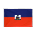 Haiti Hohlsaum Flagge ECO 60 x 90 cm