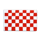 Drapeau Fourreau ECO Damier Rouge-Blanc 60 x 90 cm