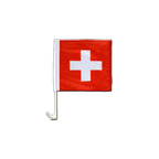 Drapeau pour voiture Suisse 30 x 30 cm