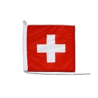 Schweiz Bootsflagge 30 x 30 cm