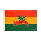 Marijuana Hohlsaum Flagge ECO 60 x 90 cm
