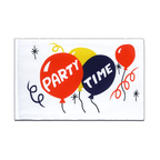 Party Time Hohlsaum Flagge ECO 60 x 90 cm