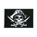 Pirat Blutiger Säbel Hohlsaum Flagge ECO 60 x 90 cm