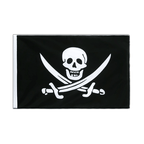 Pirate avec deux épées - Drapeau Fourreau ECO 60 x 90 cm