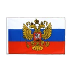 Russland mit Wappen Hohlsaum Flagge ECO 60 x 90 cm