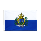 San Marino Hohlsaum Flagge ECO 60 x 90 cm
