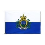San Marino Hohlsaum Flagge ECO 60 x 90 cm