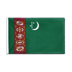 Turkmenistan Hohlsaum Flagge ECO 60 x 90 cm