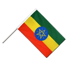 Éthiopie avec étoile Drapeau sur hampe ECO 60 x 90 cm