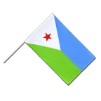 Dschibuti Stockflagge ECO 60 x 90 cm