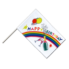 Happy Birthday Stockflagge ECO 60 x 90 cm