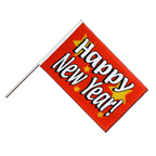 Happy New Year Stockflagge ECO 60 x 90 cm
