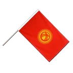 Drapeau sur hampe ECO Kirghizistan 60 x 90 cm