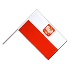 Poland with eagle Hand Waving Flag ECO 2x3 ft