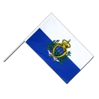 San Marino Hand Waving Flag ECO 2x3 ft