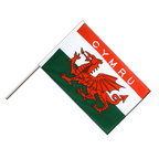 Pays de Galles CYMRU Drapeau sur hampe ECO 60 x 90 cm