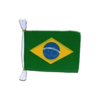 Mini Guirlande fanion Brésil 15 x 22 cm, 3 m