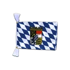 Bayern mit Wappen Fahnenkette 15 x 22 cm, 3 m