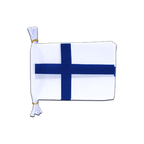 Finlande Mini Guirlande fanion 15 x 22 cm, 3 m