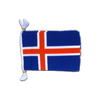 Iceland Flag Bunting 6x9", 3 m