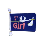 It's a girl Flag Bunting 6x9", 3 m