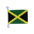 Jamaika Fahnenkette 15 x 22 cm, 3 m