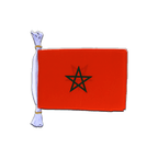 Marokko Fahnenkette 15 x 22 cm, 3 m