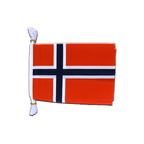Norvège Mini Guirlande fanion 15 x 22 cm, 3 m