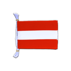 Autriche Mini Guirlande fanion 15 x 22 cm, 3 m