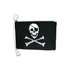 Pirat Skull and Bones Fahnenkette 15 x 22 cm, 3 m