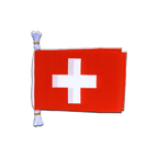 Suisse Mini Guirlande fanion 15 x 22 cm, 3 m