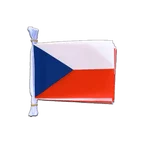 Mini Guirlande fanion République tchèque 15 x 22 cm, 3 m